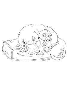 Duckbill coloring page - picture 1