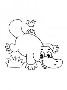 Duckbill coloring page - picture 3