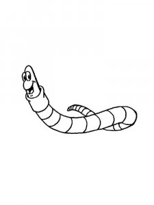 Earthworm coloring page - picture 10