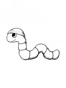 Earthworm coloring page - picture 13