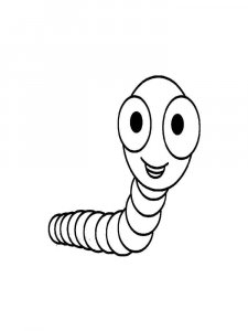Earthworm coloring page - picture 14