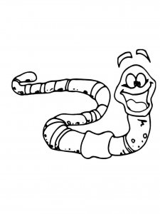 Earthworm coloring page - picture 18