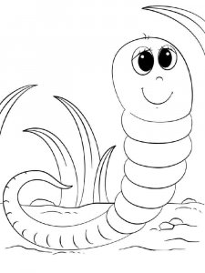 Earthworm coloring page - picture 21