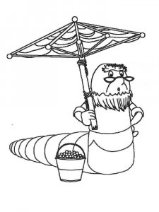 Earthworm coloring page - picture 23