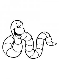 Earthworm coloring page - picture 24