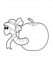 Earthworm coloring page - picture 26