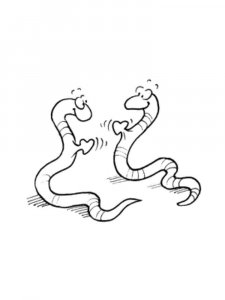 Earthworm coloring page - picture 27