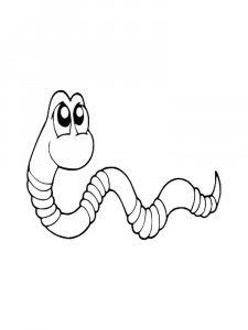 Earthworm coloring page - picture 28