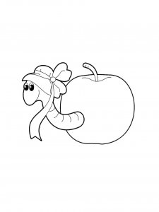 Earthworm coloring page 31