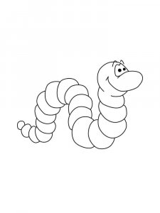Earthworm coloring page - picture 5