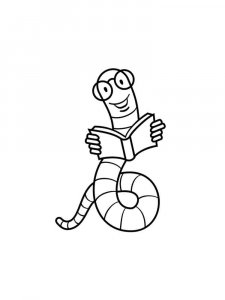 Earthworm coloring page - picture 8
