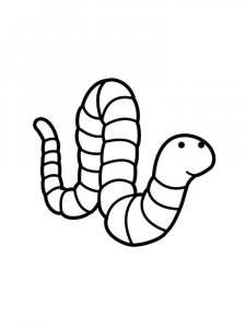 Earthworm coloring page - picture 9