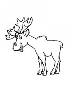 Elk coloring page - picture 16
