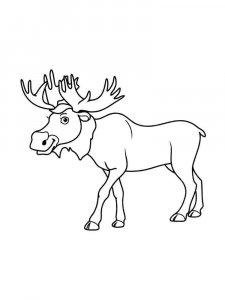 Elk coloring page - picture 18