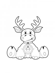 Elk coloring page - picture 2