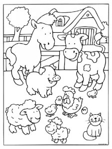 Farm Animal coloring page - picture 10