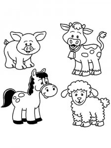 Farm Animal coloring page - picture 11