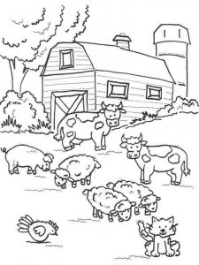 Farm Animal coloring page - picture 14