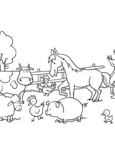 Farm Animal coloring page - picture 2