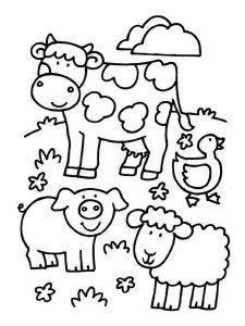 Farm Animal coloring page - picture 6