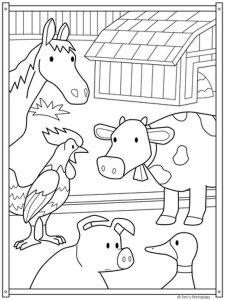 Farm Animal coloring page - picture 9