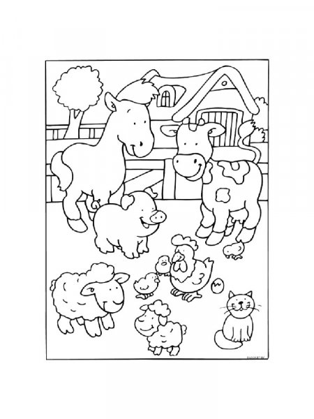 Farm Animal coloring pages