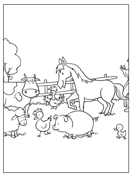 Farm Animal coloring pages