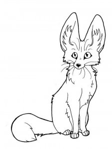Fennec Fox coloring page - picture 15