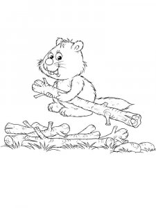 Forest animals coloring page - picture 24