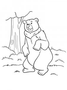 Forest animals coloring page - picture 31
