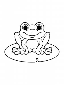 Frog coloring page - picture 1