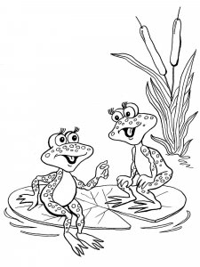 Frog coloring page - picture 11