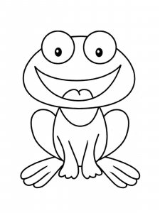Frog coloring page - picture 12