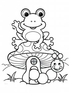 Frog coloring page - picture 13