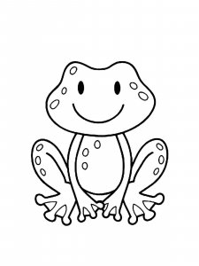 Frog coloring page - picture 2