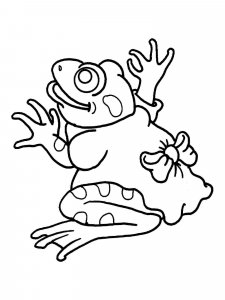 Frog coloring page - picture 24