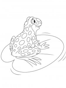 Frog coloring page - picture 25