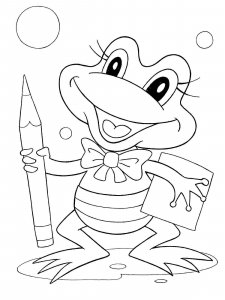 Frog coloring page - picture 26