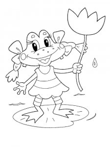 Frog coloring page - picture 27