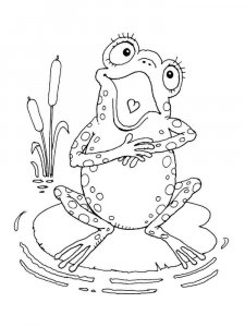 Frog coloring page - picture 3