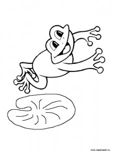 Frog coloring page - picture 38