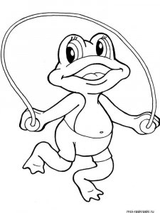 Frog coloring page - picture 43