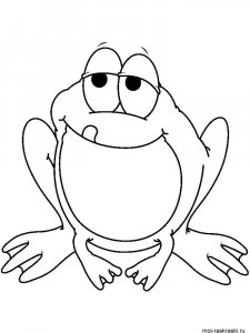 Frog coloring page - picture 49