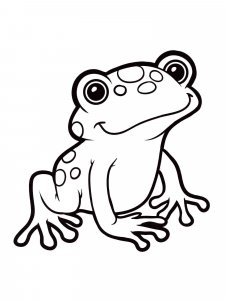 Frog coloring page - picture 7