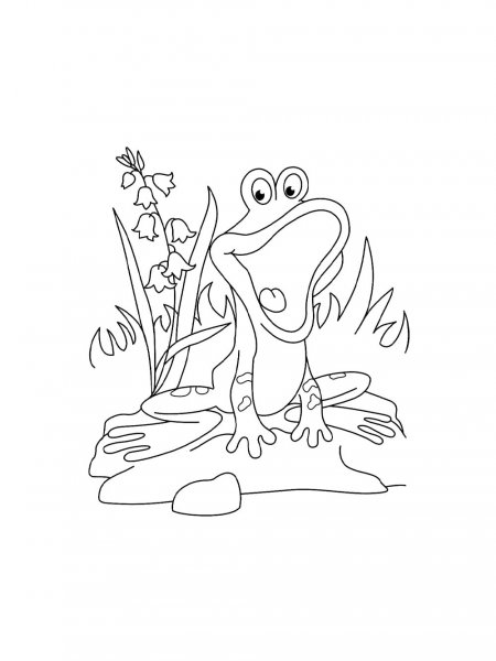 Frog coloring pages