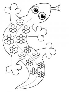 Gecko coloring page - picture 3