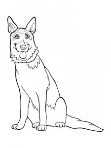German Shepherd coloring page - picture 10