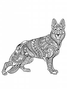 German Shepherd coloring page - picture 16
