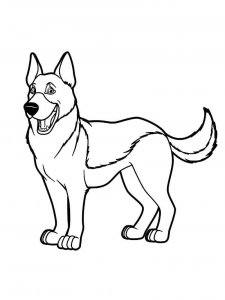 German Shepherd coloring page - picture 19