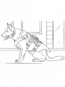 German Shepherd coloring page - picture 22
